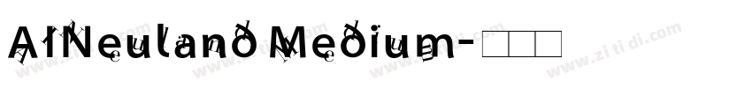 AINeuland Medium字体转换